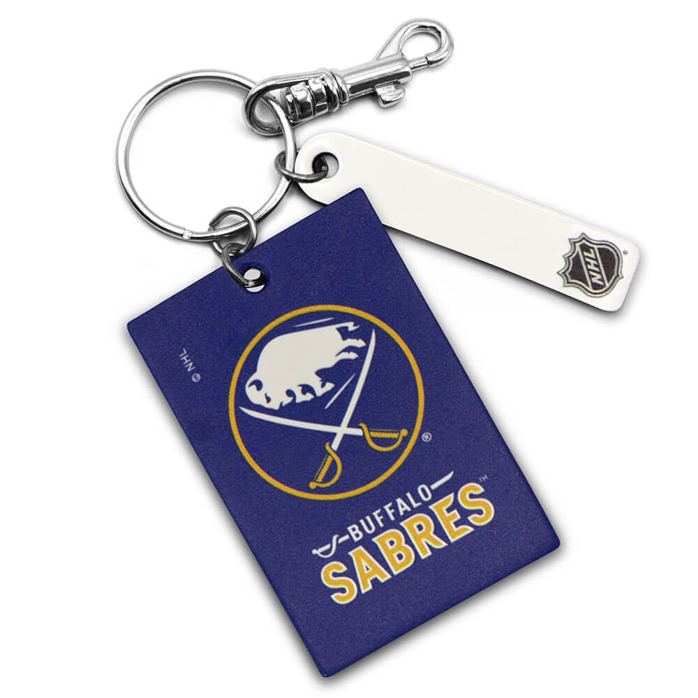 Buffalo Sabres Rectangle Key Ring Keychain